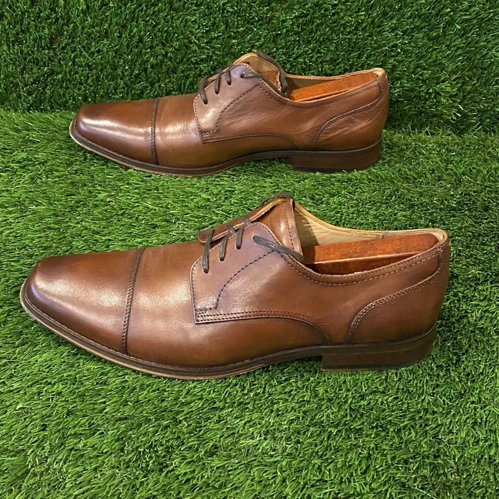 Florsheim Men's 12178 Cap Toe Derby – Leather Sole –‎ Size 9M Oxford Lace Up